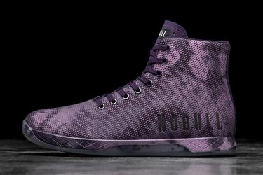 Nobull Superfabric High-Top Tie-Dye Women's Trainers Dark Purple | Australia (YO5421)